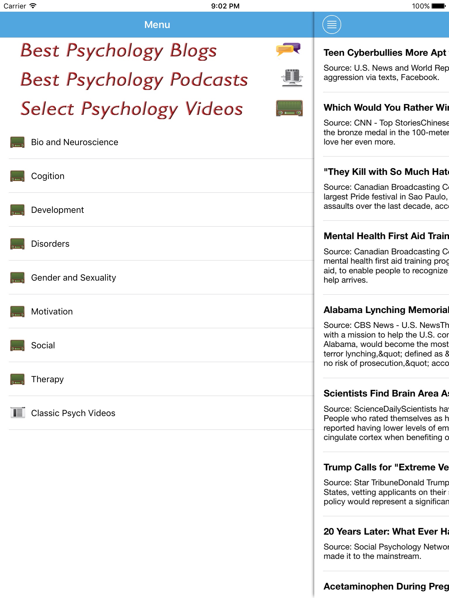 PsycExplorer - What's Happening Now in Psychology screenshot 3