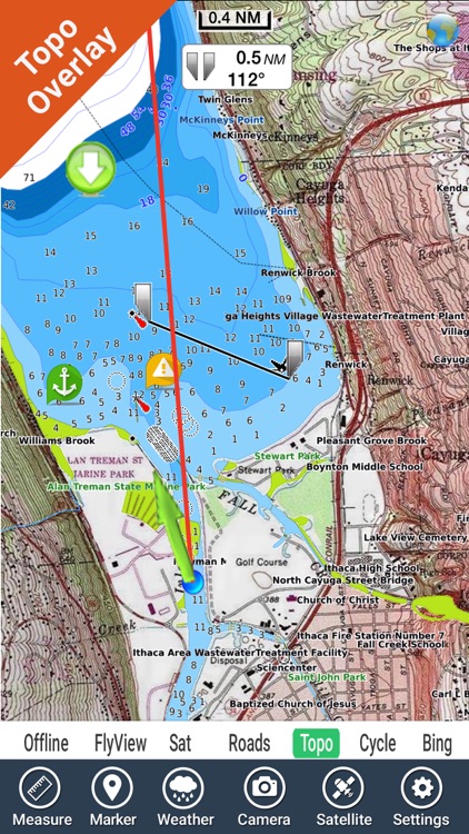 Lake Murray South Carolina GPS fishing chart