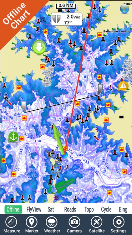 Lake Murray South Carolina GPS fishing chart
