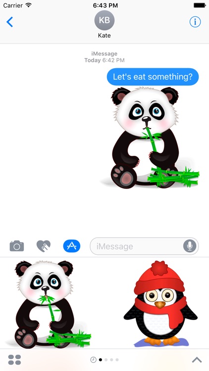 Funny zoo - cute stickers with animated animals screenshot-3