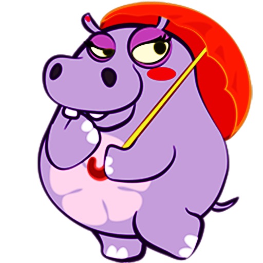 Hippo Chaien - Animated Hippo Stickers & Emoticons icon