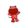 Little Red Devil Faces pack 2 - Stickers