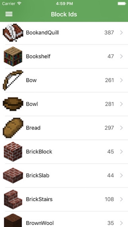 MineBlock IDS and Maps for minecraft PE
