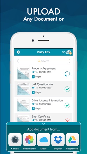 Easy Fax App - FAX from iPhone(圖4)-速報App