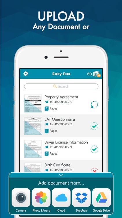 Easy Fax App - FAX from iPhone screenshot-3