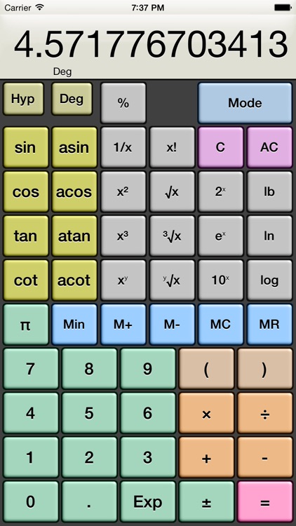 Kalkulilo (scientific calculator) screenshot-4