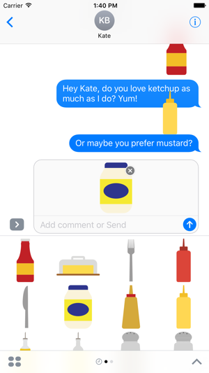 Condiments Sticker Pack for iMessage(圖5)-速報App