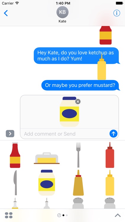 Condiments Sticker Pack for iMessage screenshot-4