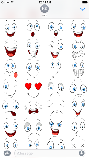 White Smiley Emoji Stickers(圖2)-速報App