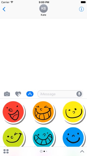 Funny Smile Stickers for iMessage(圖2)-速報App