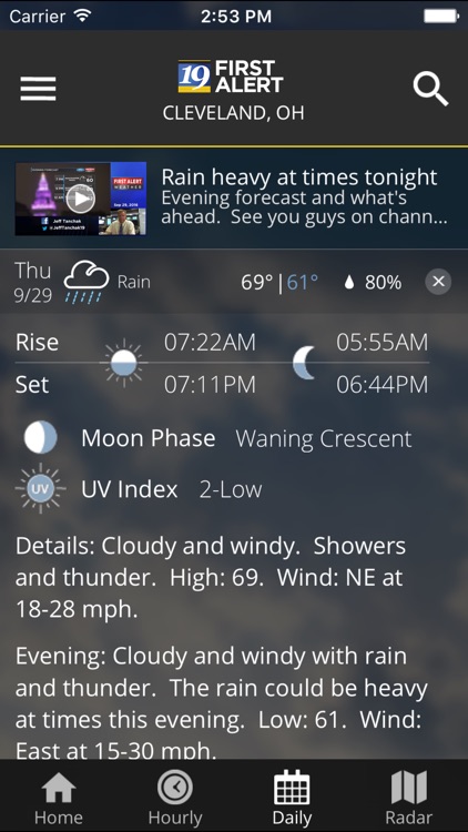 Cleveland19 First Alert Weather screenshot-3