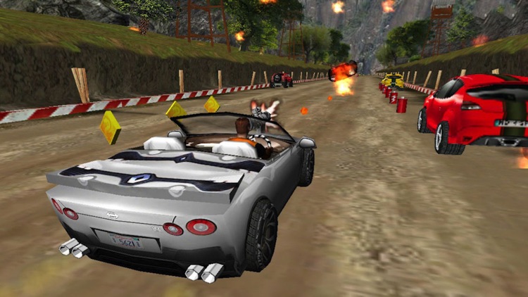 Burning Highway ( 3D Car Shooting Games ) screenshot-3