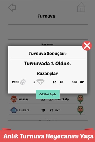 Düello - Online Bilgi, Genel Kültür, Spor, Tarih, Eğlence, Sanat, Müzik Soru Cevap & Trivia Oyunu screenshot 4