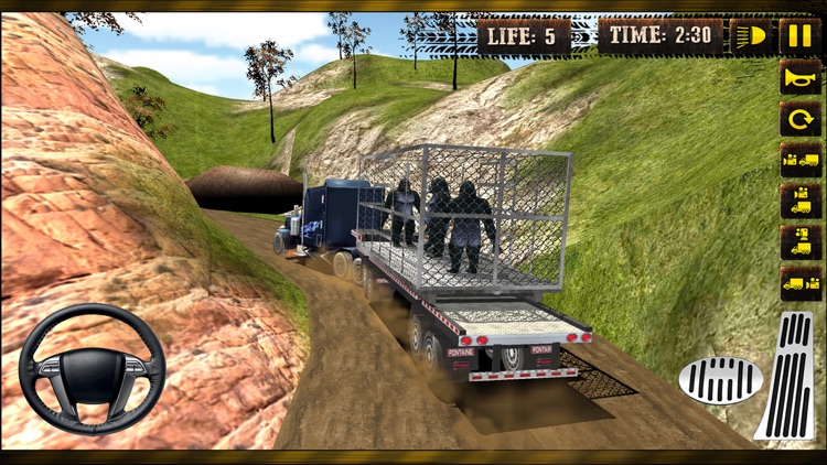 Extreme Off-Road Cargo Truck Driving Simulator 3D screenshot-4