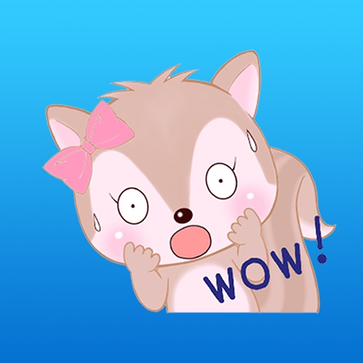 A Cute Baby Squirrel Stickers for iMessage