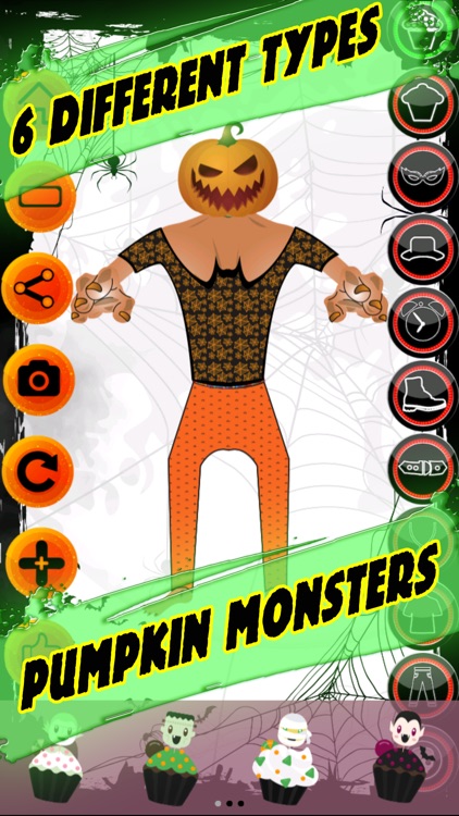 Halloween costumes dress up & makeup game for kids screenshot-3