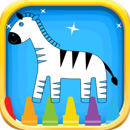 Animals Coloring Book for Children and Kids Icon