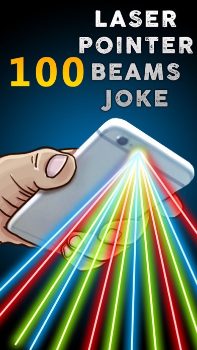 Laser Pointer 100 Beams Joke Screenshot on iOS