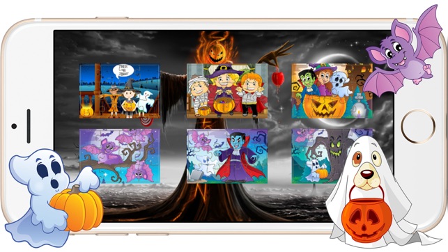 Cute Halloween Jigsaw Puzzle Games for Toddlers(圖2)-速報App