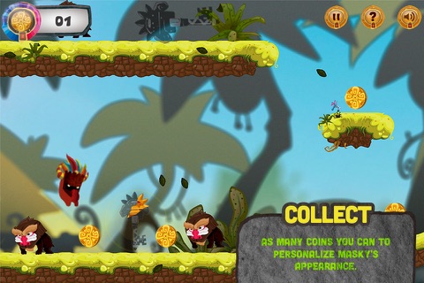 Masky -platform 2D relic quest screenshot 2