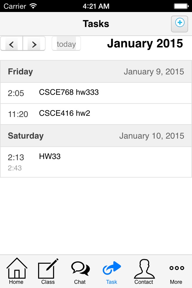 ClassMade, Student Class Timetable with homework, chat, club, news, forums, jobs, events screenshot 3