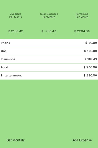 Monthly Expense Simple Tracker screenshot 3