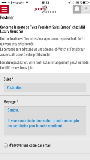 Job Watch - Emplois horlogers(圖3)-速報App