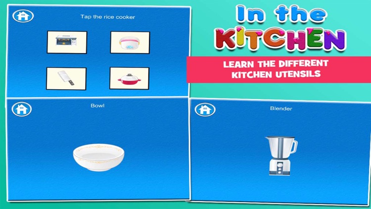 In the Kitchen Flash Cards for Kids