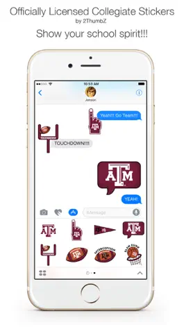 Game screenshot Texas A&M University Stickers for iMessage mod apk