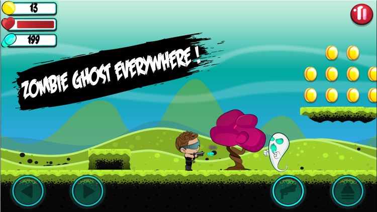 Billy vs Ghosts - Modern Ghost Zombie Shooting Games for adults and kids