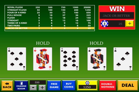World Video Poker Series of Vegas screenshot 3