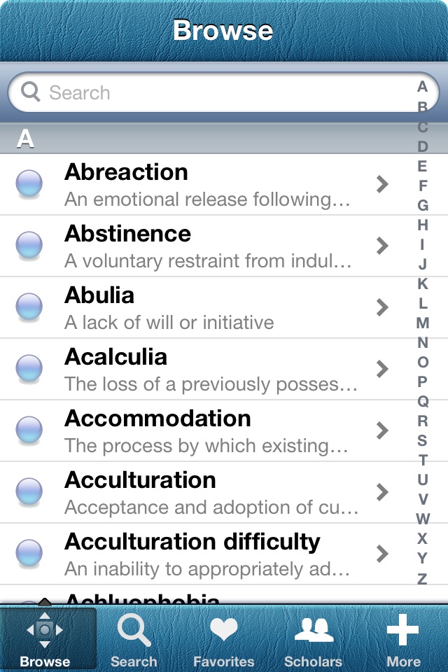 1,021 Psych Terms and Terminologies Dictionary screenshot 2