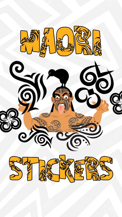 Maori Tattoo Stickers - Tribe Maui symbols to rock