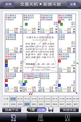 文墨天机®(基础版) 紫微斗数排盘 screenshot 2