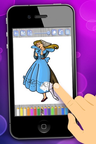 Pintar cenicienta dibujos para colorear - PRO screenshot 3