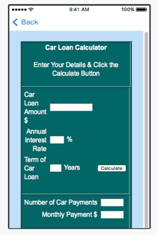 Auto Loan Calculator - Find Car Finance Cost screenshot 3