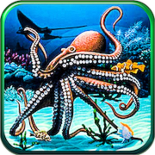 Underwater Water Octopus Hunter Icon