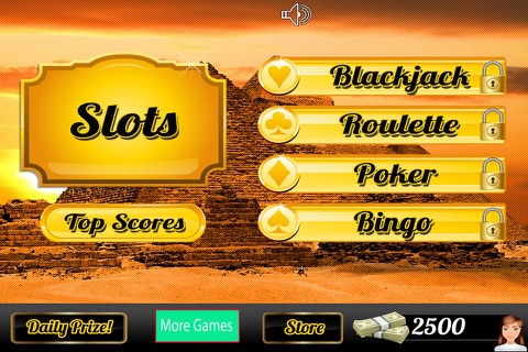 Pharaoh's Slots Casino Pro with Grand Bingo Video Poker & Blackjack Bash screenshot 2