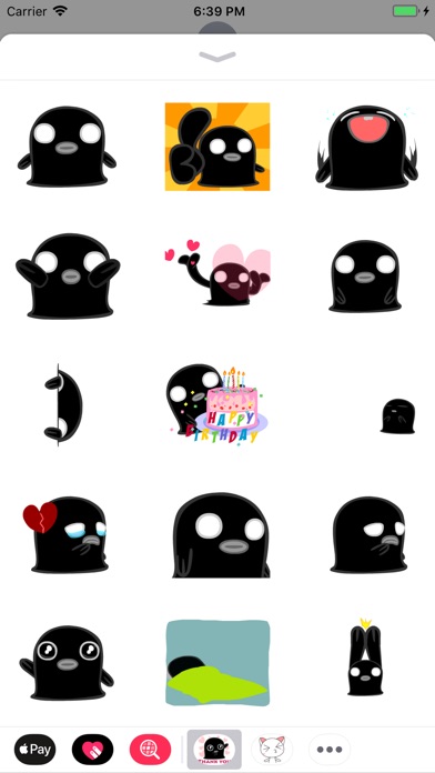 Black Ghost Animated Stickers screenshot 2