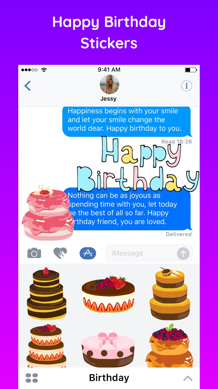 Happy Birthday Stickers Party