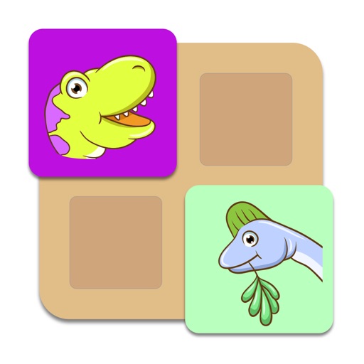 Kids Dinosaur Card Match - Cute High Quality Matching Game for Preschool Toddlers, kiddies, boys and girls - Free Trial iOS App