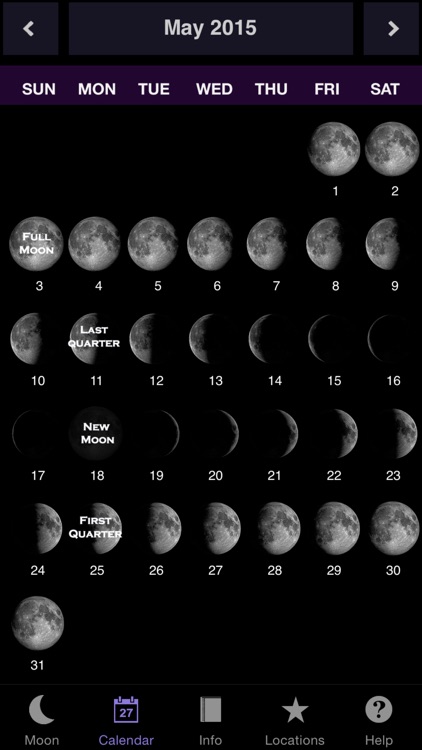 Moon Calendar
