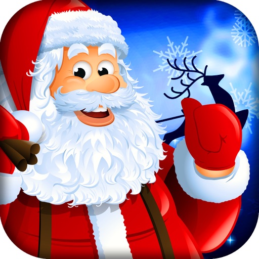 Santa Gift Giving on Christmas in the Village Slots iOS App