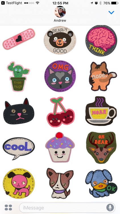 Cute Felt Patch Stickers screenshot-3