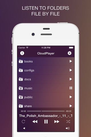 CloudPlayer - audio player from clouds screenshot 4