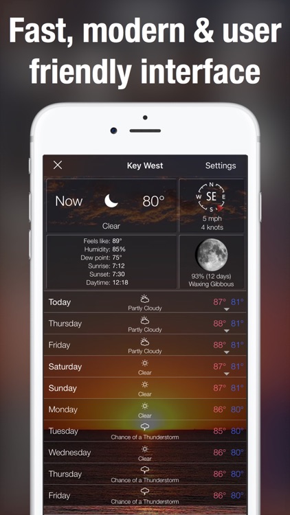 10 Day Weather & NOAA extended hourly forecast screenshot-3
