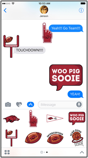 Arkansas Razorbacks Stickers for iMessage(圖2)-速報App