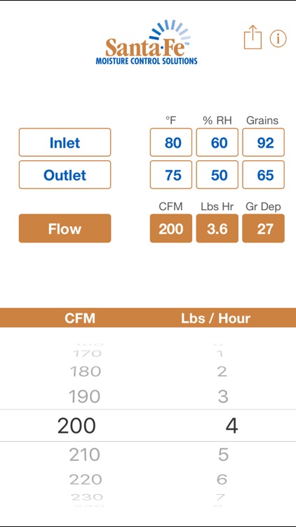 Santa Fe Psychrometric Calculator