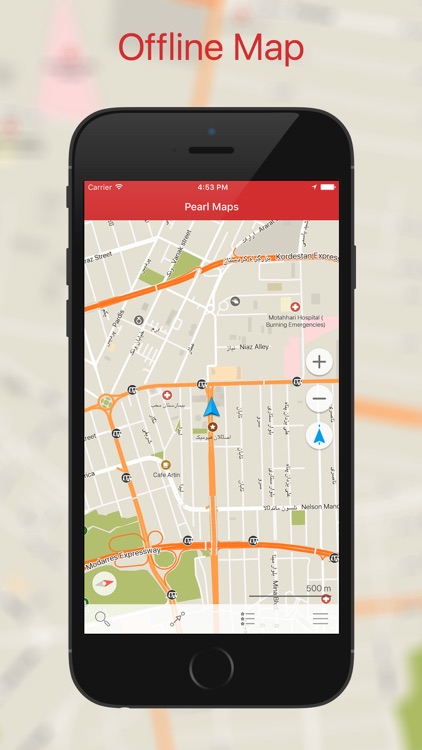 Pearl Maps - Iran: Offline Map with GPS Navigation
