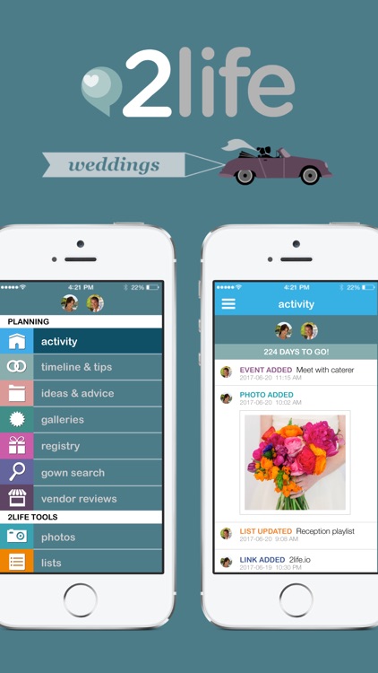 2life Wedding Planner for Engaged Couples